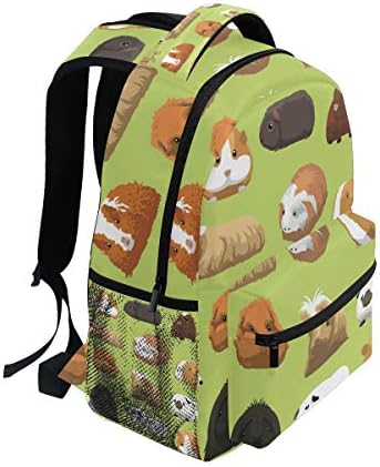 Various Breeds Guinea Pig School Backpack for Boys Girls Kids Travel Bag Bookbag