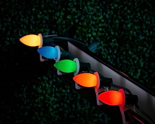 Novelty Lights 5 Pack C9 Ceramic Outdoor Christmas Replacement Bulbs, Multi, E17/C9 Intermediate Base, 7 Watt #TOP6