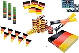 3x Partypopper Konfettishooter Shooter Konfetti, + 1x WM Planer Spielplan alle Spiele + Übersicht aller Stadien DIN A3 für Fußball Weltmeisterschaft Russland 2018 in der Größe Poster Plakat Format DIN A3 = 297 x 420 mm