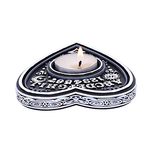 Nemesis Now Black And White Spirit Board Tea Light Holder, Polyresin, 9.5Cm #TOP3