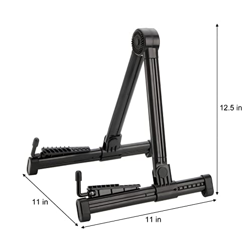 Elsjoy 2 Pack Foldable Multi-Instrument Stand - Folding Holder for Electric Guitar, Acoustic Guitar, Ukulele, Violin, Banjo - Portable and Lightweight