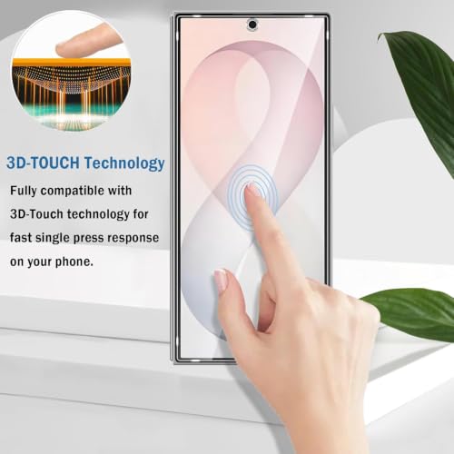 Image of Uyiton Compatible with Samsung Galaxy Z Fold 8 Ultra Tempered Glass Screen Protector (Pack of 2) | 9H Hardness, HD Clear, Scratch Resistant, Bubble-Free, Easy Installation Kit