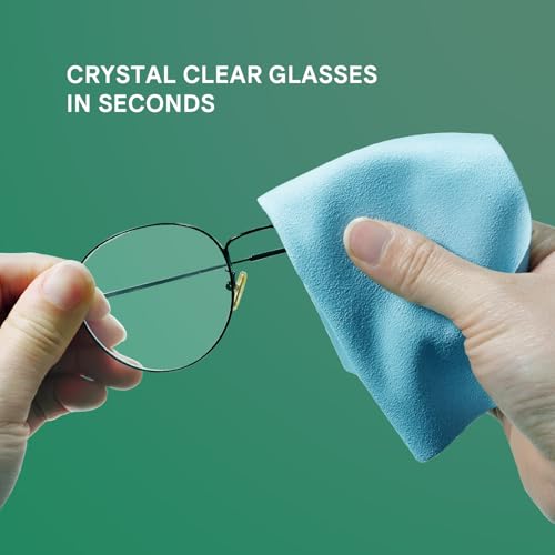 Image of HUMBLE Ultra Soft Microfiber Cleaning Cloth for Laptop Screen Phone Camera Lens Tablet Monitor Sunglasses Soft Lint Free Reusable Wipes for Electronics Optical Glass Non Abrasive Microfiber Pack of 20