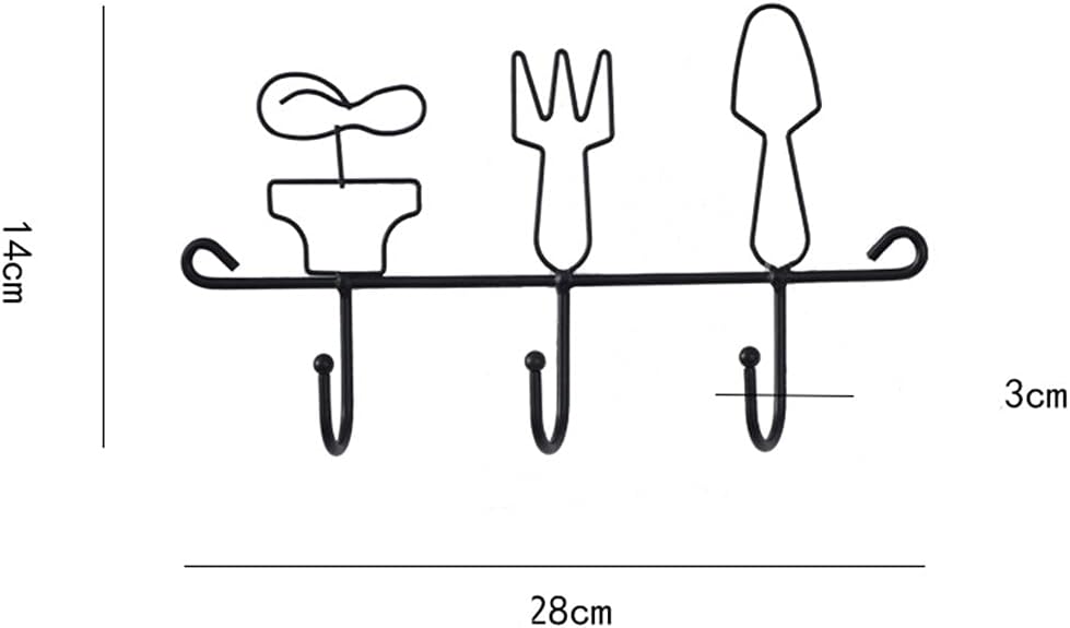 Home Decoration Hook Wall Decoration Bedroom Coat Clothes Hook Wall Hanging Storage Hook(A-31x24X3cm)