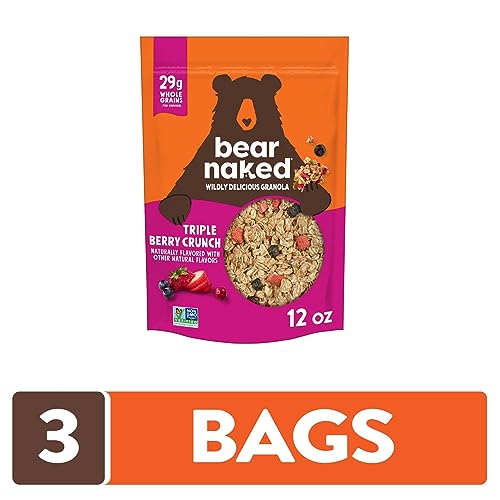Bear Naked Granola Cereal, Whole Grain Granola, Breakfast Snacks, Mega Pack, Triple Berry Crunch (3 Bags) - Thumbnail 2
