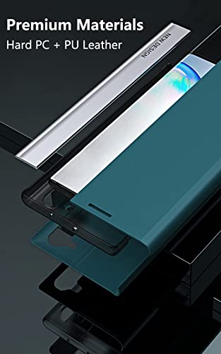 Note 20 Ultra Leather Case For Samsung Galaxy Note20 Ultra 5G, Case For [Electroplating][Kickstand][Pu Leather] Flip Cover Shockproof Anti-Scratch Protective Phone Cases For Samsung Note 20 Ultra 5G #TOP6