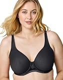 Wonderbra Womens Plus Support Underwire Full Coverage Bra, BLACK JACQUARD, 40DD US