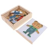 misppro Bear Magnetic Dress-Up Toys for Girls - Change Clothes Play Set 18 Pieces