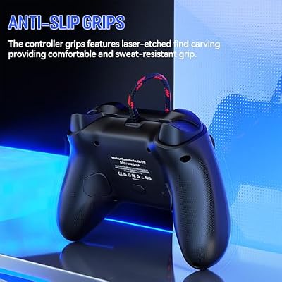 Gamrombo Wired Controller for PS5 Controller, Gaming Controller for PlayStation 5 / PS5, PS4, PC, Support Turbo, Marco, 3.5mm Audio Jack - Black
