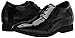 Calden Men's Invisible Height Increasing Elevator Shoes - Black Patent Leather Lace-up Formal Tuxedo Oxfords - 3 Inches Taller - K911929 - Size 10 D(M) US