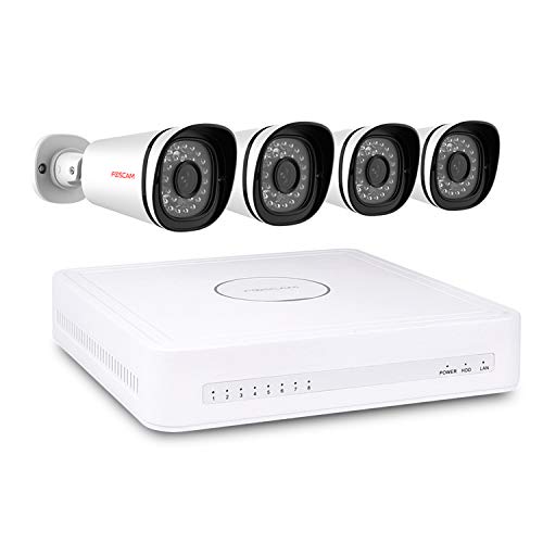 Foscam 8 Channels PoE 1080P Security CCTV Surveillance System, Pre-installed 2TB HDD, Power