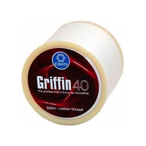 1 Spule x 300 m Griffin 40 TKT Baumwolle Augenbrauen Gewinde Facial Haarentfernung - Indien Cover