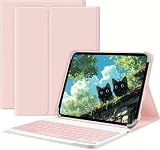 PDJPESH Funda para tablet TCL Tab A1 Plus NXTPAPER, con teclado magnético desmontable, soporte ajustable, visión multiángulo, protección de cuerpo completo, funda de piel sintética a prueba de golpes