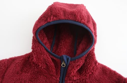 Image of Boys Girls Soft Fleece Sherpa Full-zip Jacket
