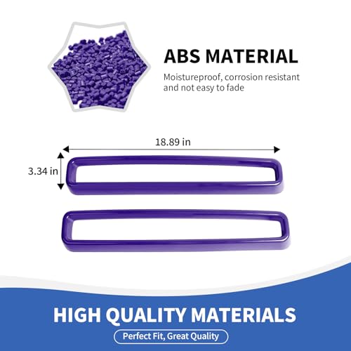 Image of RAZPOY Front Grille Inserts Grill Guard Compatible with 2015-2024 Dodge Challenger Exterior Accessories, Purple
