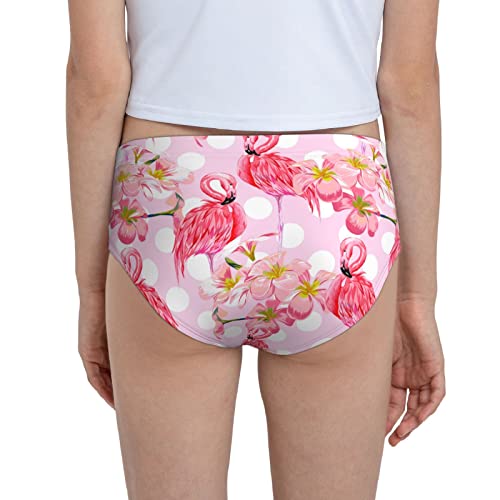 Augenstern Cotton Underwear Flamingo-Pink-Bird-Polka-Dot Girls'briefs Soft Underpants X-Small #TOP5