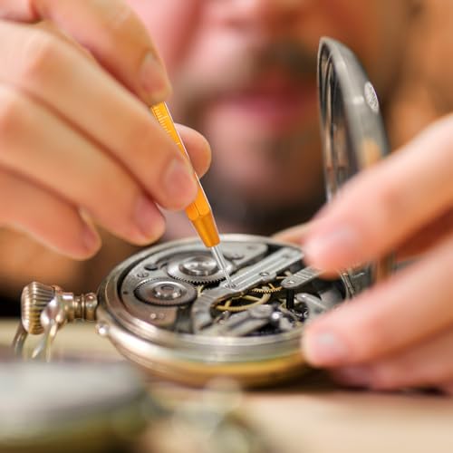 Gtziqa 33 Stück Uhrenwerkzeug Armband, Uhren Federstegwerkzeug Set Uhrmacherwerkzeug Set mit 32 Stück Edelstahl Federstege (12-26mm) Uhr Entferner Repair Tool für Uhrenarmbänder