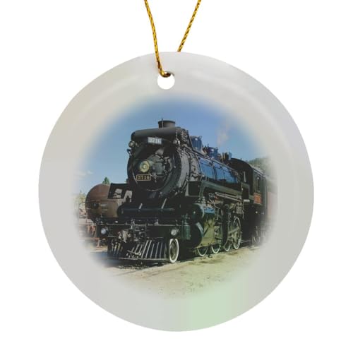 Circle Porcelain Ornament - Kettle Valley Steam Railway,
