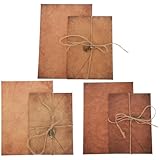 Papier à l'aspect ancien : le style rétro des lettres vous séduira par son écriture manuscrite, ses papiers et enveloppes vintage