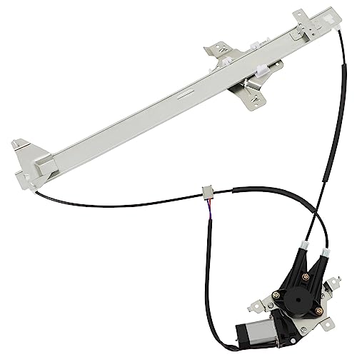 Image of FINDAUTO 741-586 Power Window Regulator for 2003-2014 for Ford for E-150 | For 2003-2005 for Ford for E-150 Club Wagon | Front Left Power Window Regulator With 2 Pins Motor Assembly | 741-586