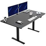 VIVO Electric 71 x 36 in Standing Desk, Memory Height Adjustment, 1B Series, Black Top Black Frame, DESK-KIT-1B7B-36