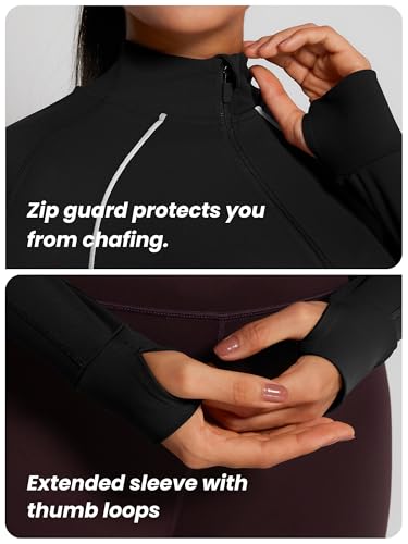Image of GYM RAINBOW Womens Snatched Workout Jackets Lightweight Zip Up Slim Fit Gym Track Athletic Jackets with Thumb Holes