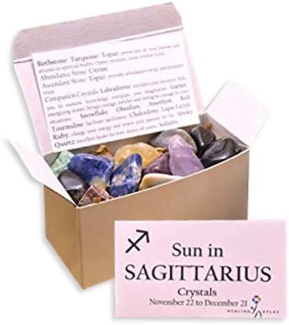 Sun In Sagittarius Crystals Kit - Sagittarius Zodiac Stones for Adventure and Expansion