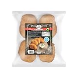 BARIN Piroschki mit Weißkohl Füllung, 450g Tiefgefroren, 4 Stück pro Packung, Vegetarische Hefeteigtaschen mit Möhren, Ideal für Snacks, Hauptgerichte oder Beilagen, Einfach Zuzubereiten