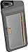 Silk iPhone 7 Plus/8 Plus Wallet Case - Q CARD CASE [Slim Protective Kickstand CM4 Grip Cover] - "Wallet Slayer Vol.2" - Gunmetal Gray
