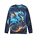 ZPINXIGN Cool Lightning Dragon Print Boys Graphic Sweatshirts - Long Sleeve Shirts Size 8-10 Soft & Comfy Fall Outfits for Kids Athletic Youth Fashion Graphic Tees