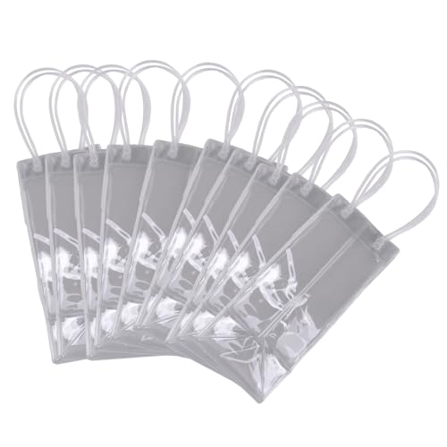 Wrtysully 10 bolsas para enfriar botellas de vino, bolsas de hielo portátiles con