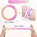 54Pcs Hair Ties for Girls and Women, Nylon Hair Elastics Hair Bands Ponytail Holders Soft Hair Ties No Damage for Girls Thick Straight Curly Hair Multi-colored