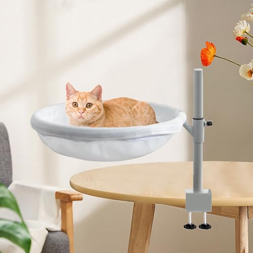 Lit de bureau pour chat : libérez vos tables de jeu avec ce nid rotatif