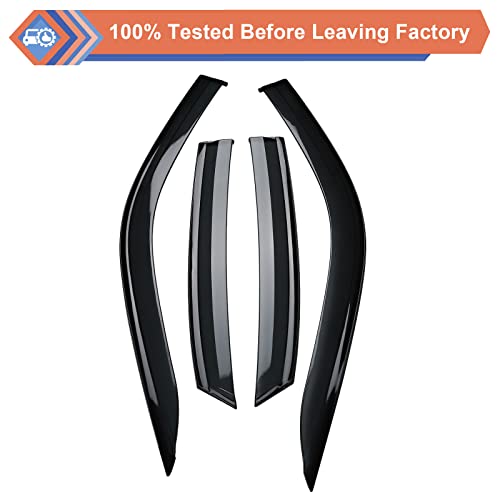 Zonfant Window Rain Guards, Side Window Deflectors, Sun Visor Rain Vent Window Guards (4 Pcs) Compatible With 2022-2023 Honda Civic #TOP3