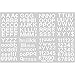 202 Pcs 8 Feuilles Set de Lettres et de Chiffres Auto-Adhésif en Vinyle, Autocollant de Numéros pour Boîte aux Lettres, Fenêtre, Porte, Maison, Adresse (Blanc, 1/2 Pouce)