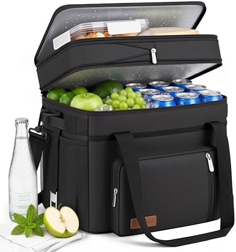 MIYCOO Cooler Bag Double Deck - 60 Can Leakproof Insulated Portab...