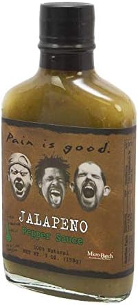 Pain Is Good Medium Jalapeno Hot Sauce 7 Oz, Pack of 6