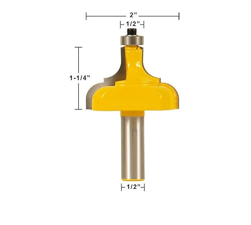 Miniatura 3 de Juego de brocas para enrutador de vástago de 12 pulgada, 3 piezas, marco de imagen completo