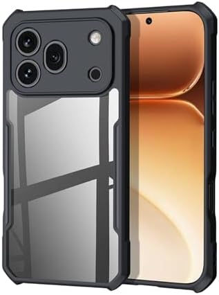 Case Compatible with Honor 600 Pro, [Droproof] [Sweat-Proof] [Fingerprint-Proof] Shockproof Protective Phone Case Fits Honor 600 Pro,Black
