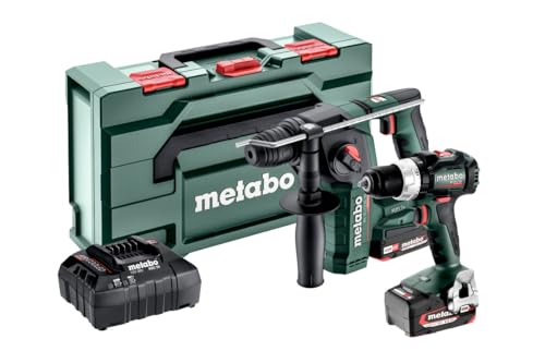 METABO pack Perceuse visseuse BS 18 LT BL et Marteau perforateur BH 18 LTX BL 16 Coffret de rangement et chargeurs. - vue 2