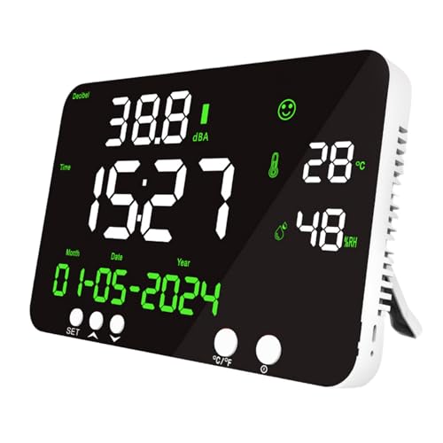 室内空気モニター温度&湿度表示温度計&湿度計。健康的な生活のために使いやすい。