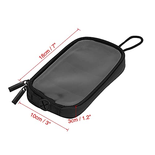 X Autohaux Universal 7'' Magnetic Tank Bag With Headphone Hole Pu Leather Waterproof Motorbike Saddlebag For Motorcycle #TOP6