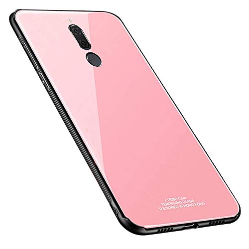 MoreChioce Compatible avec Coque Huawei Mate 10 Lite Coque Miroir, Ultra Mince Rose Bling Glitter Strass Étui Hybrid Antidérapant Silicone Cover Compatible avec Huawei Mate 10 Lite avec Anneau
