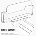 DCJWQ 4 Pcs Business Card Holders, Clear Business Card Holder, Wall Mounted Carte Stand for Desk, for Desktop, Office, Exhibition and Home, Fits 30-50 Cards
