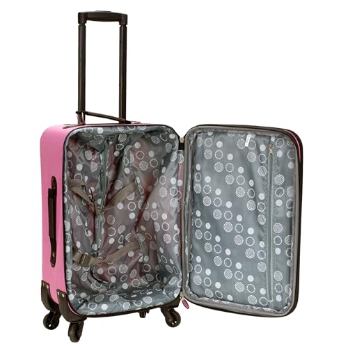 Image of Rockland Polyester Pink Carry-On (F2281-PINK)