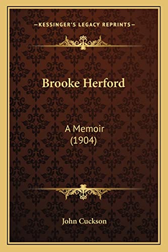 Brooke Herford: A Memoir (1904)