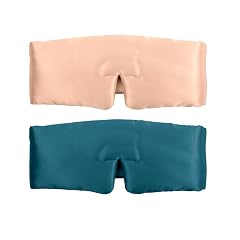 SUNDAYSILKS Adjustable Silk Sleep Mask for Side Sleeper Cloud-Like Comfort Weighted for Deep Sleep Soft Sleep Face Mask