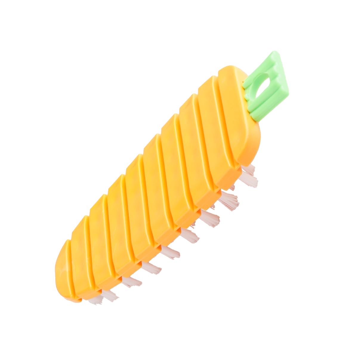 Groveess Orange Vegetable Scrubber,Cute Carrot Shape Scrubbing Brush With Hanging Hole,Flexible Food Scrubber Brush For Potatoes Corn Carrots Fruit Vegetable Cleaning Home Kitchen Tool