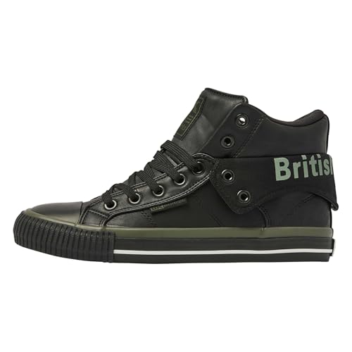 British Knights Roco wysokie sneakersy męskie, czarny - Czarny Black Khaki White Black 08-44 EU
