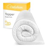 Dailydream Surmatelas 120 x 60 cm, Mémoire de Forme, 5 cm épaisseur, «Edition Kids Standard, Model M », pour Matelas, canapé ou lit de Camp, sur-Matelas pour Adulte, Memory Foam Mattress Topper